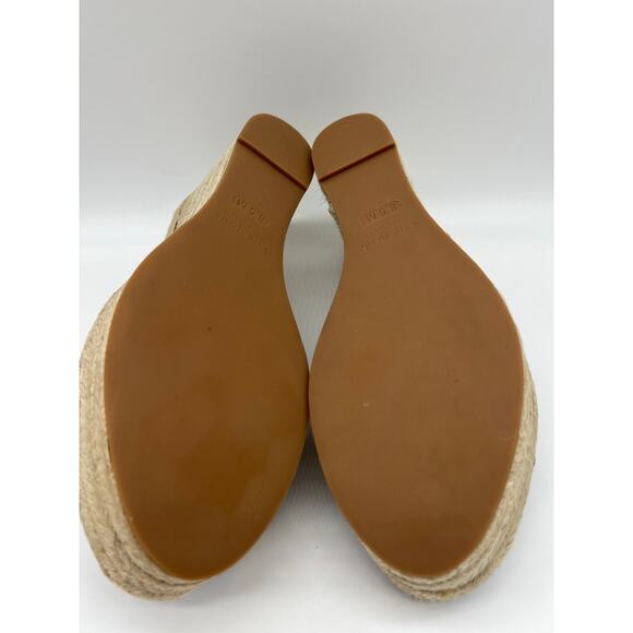 Kate Spade Toby Wedges Women's Espadrille Blue Sandal S8341002 Size US 8.5 - Picture 10 of 12